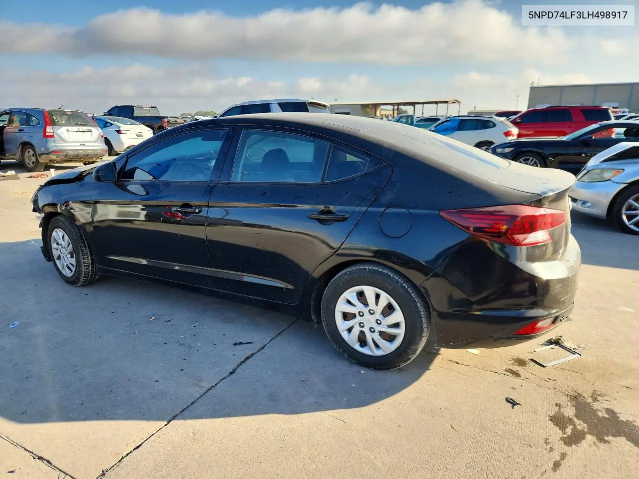 2020 HYUNDAI ELANTRA VIN 5NPD74LF3LH498917 — фото 2