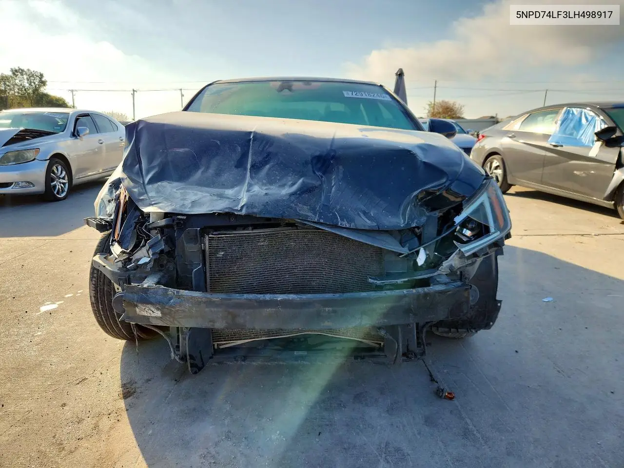 2020 HYUNDAI ELANTRA VIN 5NPD74LF3LH498917 — фото 5