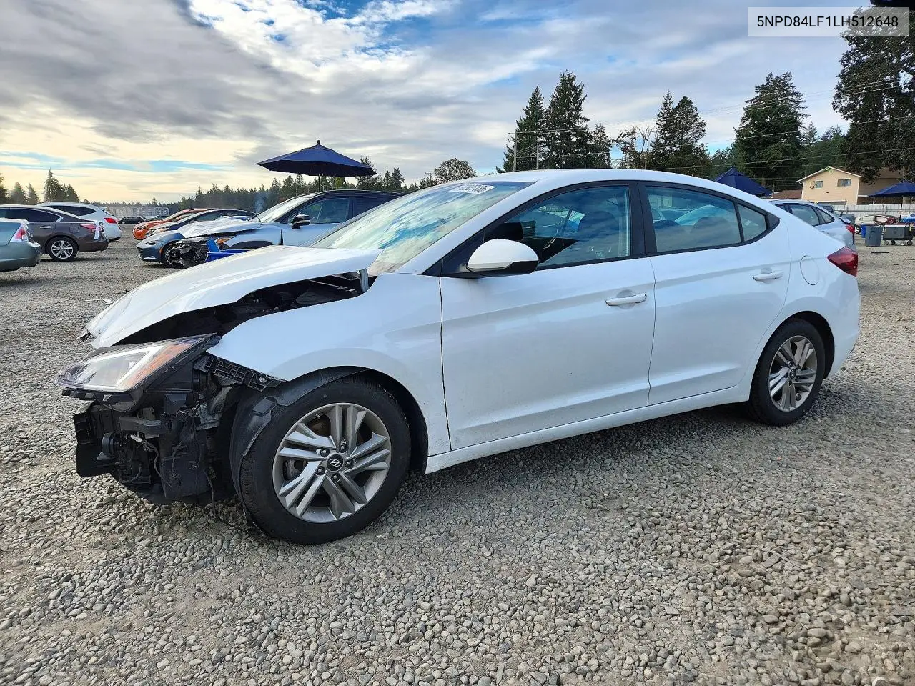 HYUNDAI ELANTRA 2020, VIN 5NPD84LF1LH512648