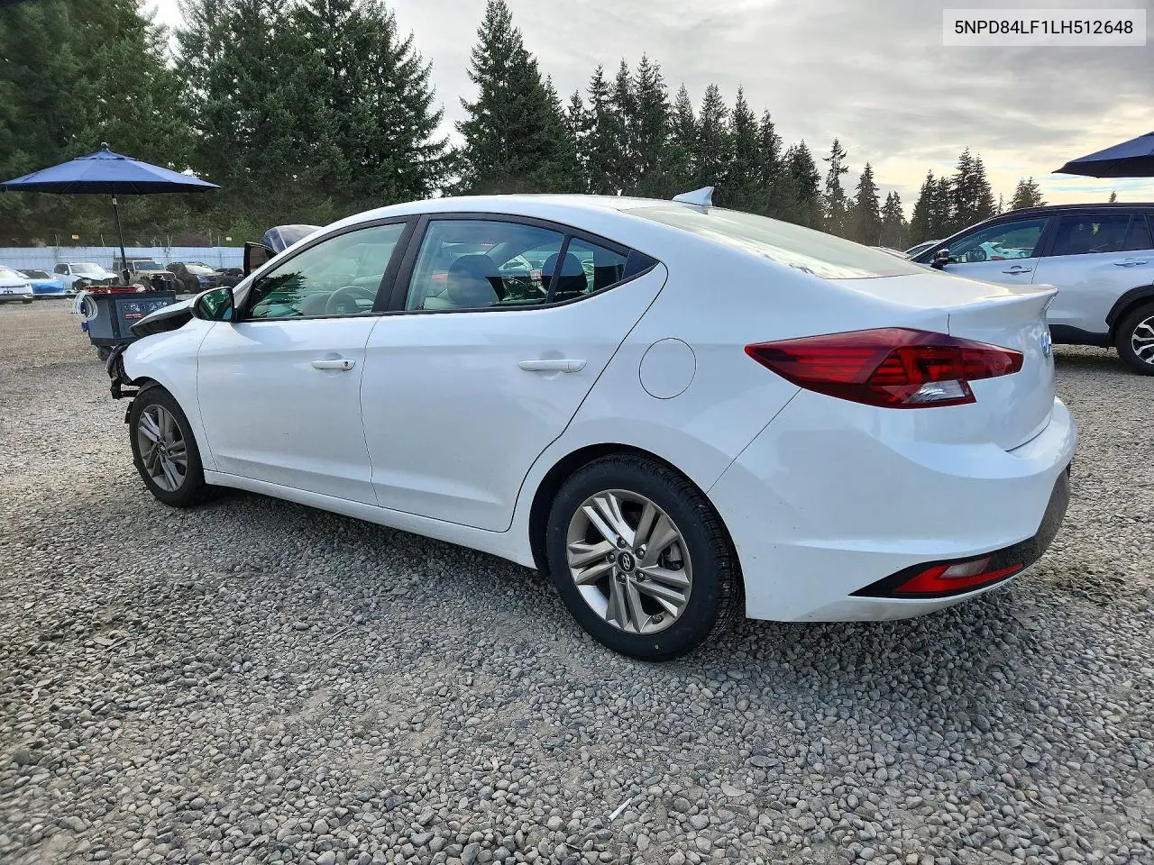 2020 HYUNDAI ELANTRA VIN 5NPD84LF1LH512648 — фото 2