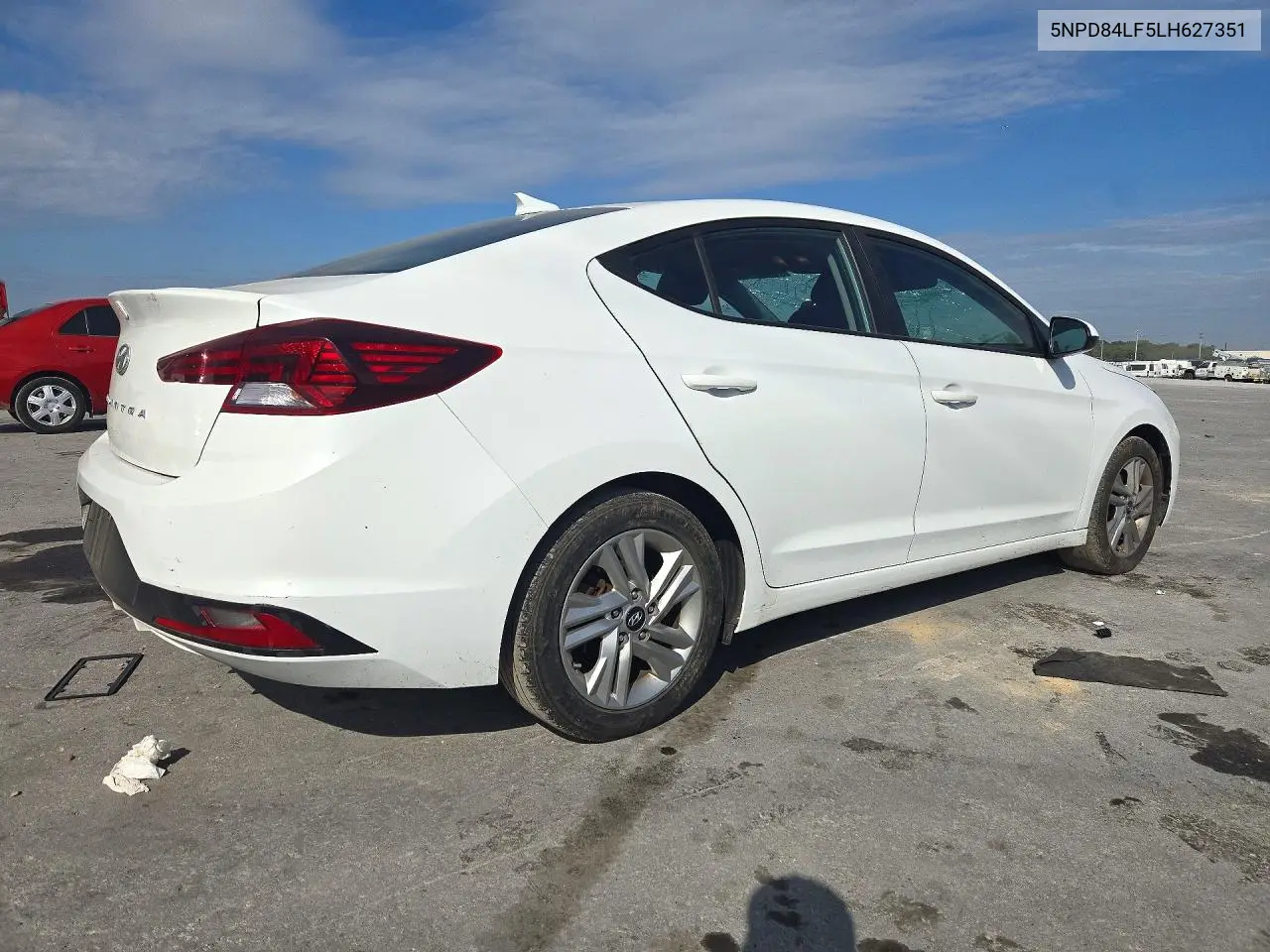 2020 HYUNDAI ELANTRA VIN 5NPD84LF5LH627351 — фото 3