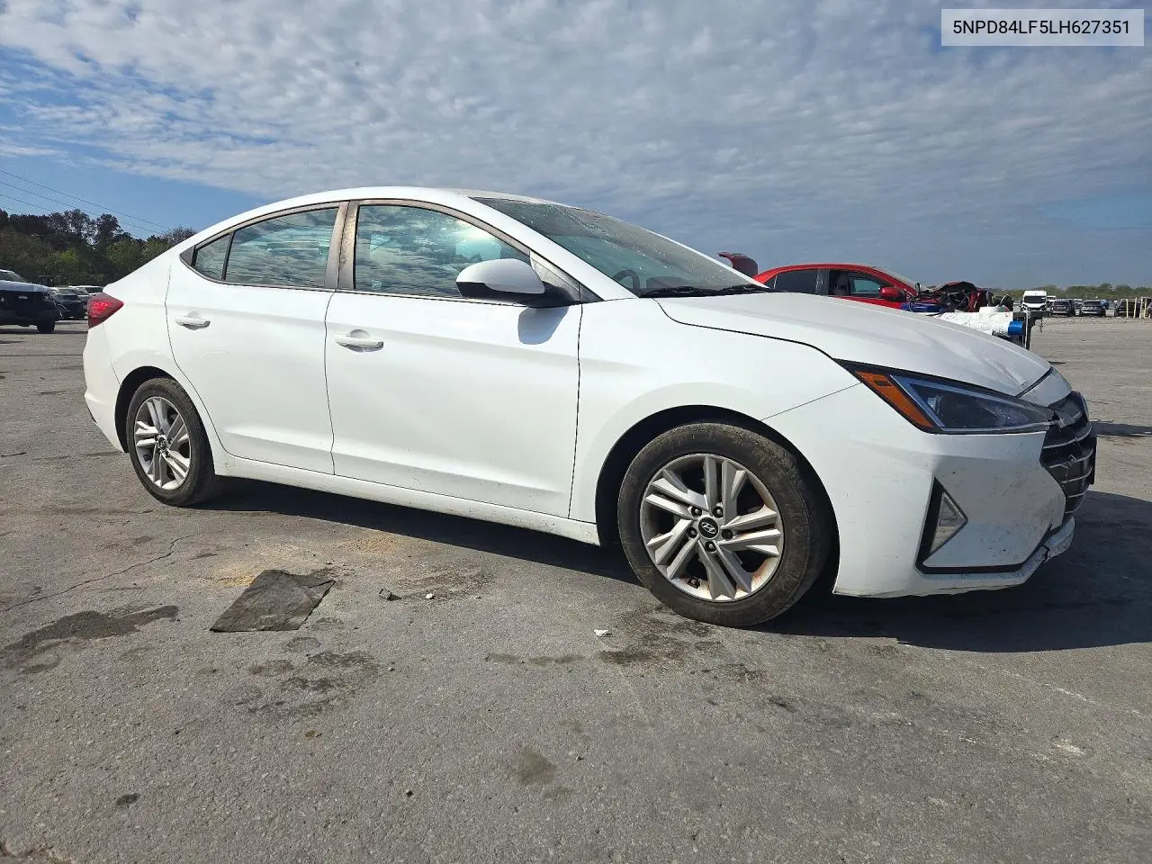 2020 HYUNDAI ELANTRA VIN 5NPD84LF5LH627351 — фото 4