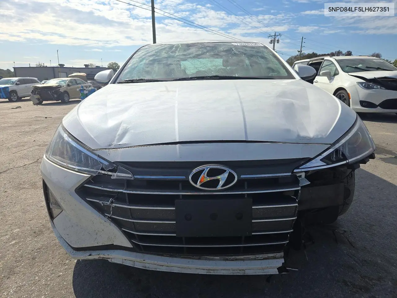 2020 HYUNDAI ELANTRA VIN 5NPD84LF5LH627351 — фото 5