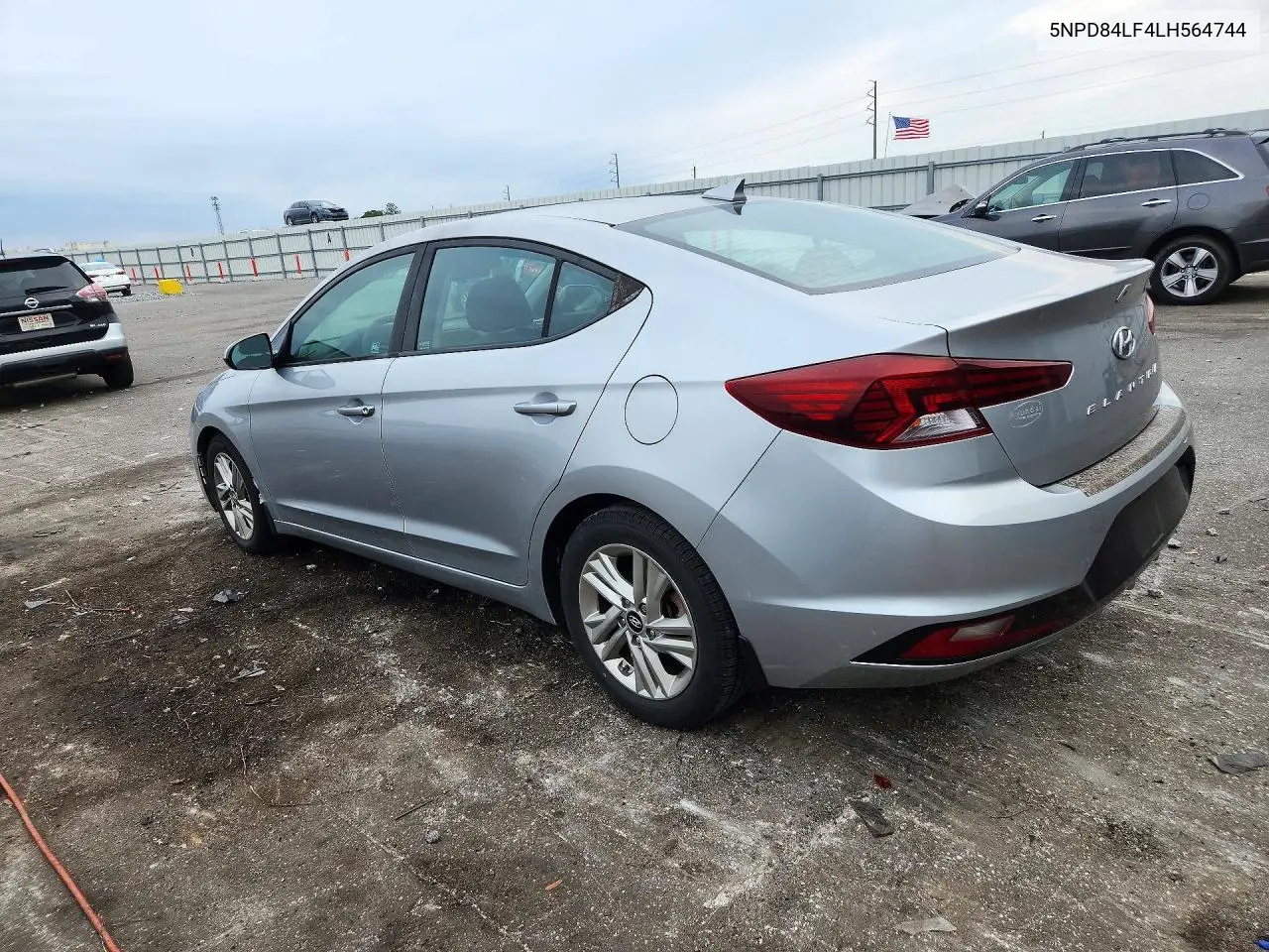2020 HYUNDAI ELANTRA VIN 5NPD84LF4LH564744 — фото 2