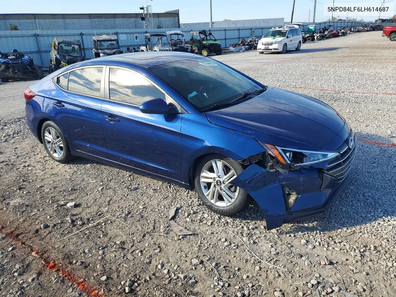 2020 HYUNDAI ELANTRA VIN 5NPD84LF6LH614687 — фото 4
