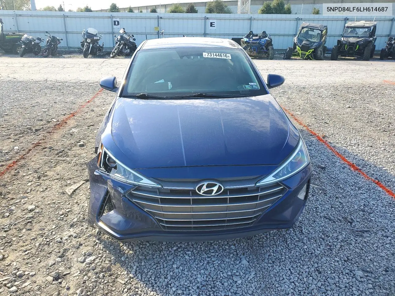 2020 HYUNDAI ELANTRA VIN 5NPD84LF6LH614687 — фото 5