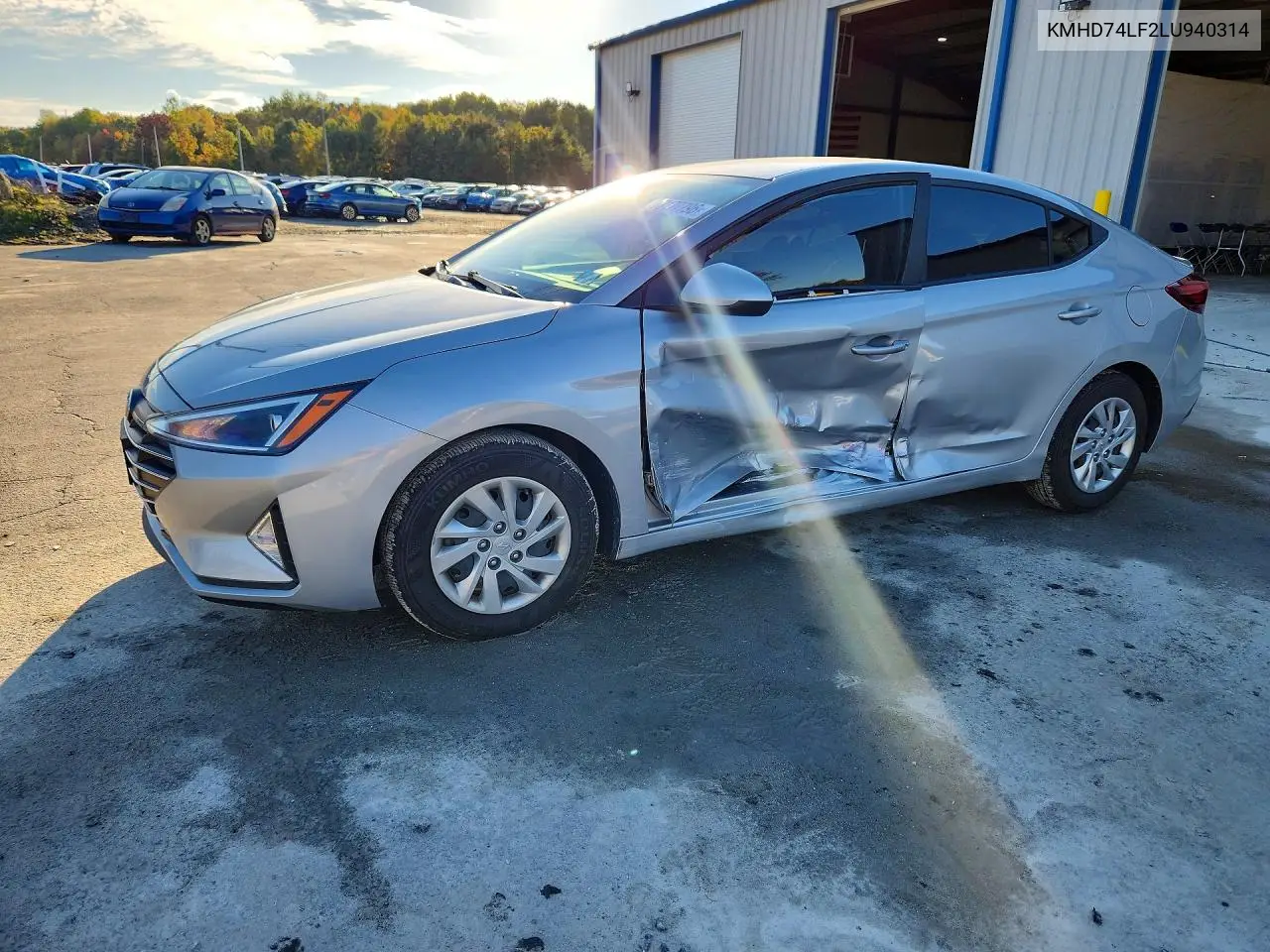HYUNDAI ELANTRA 2020, VIN KMHD74LF2LU940314