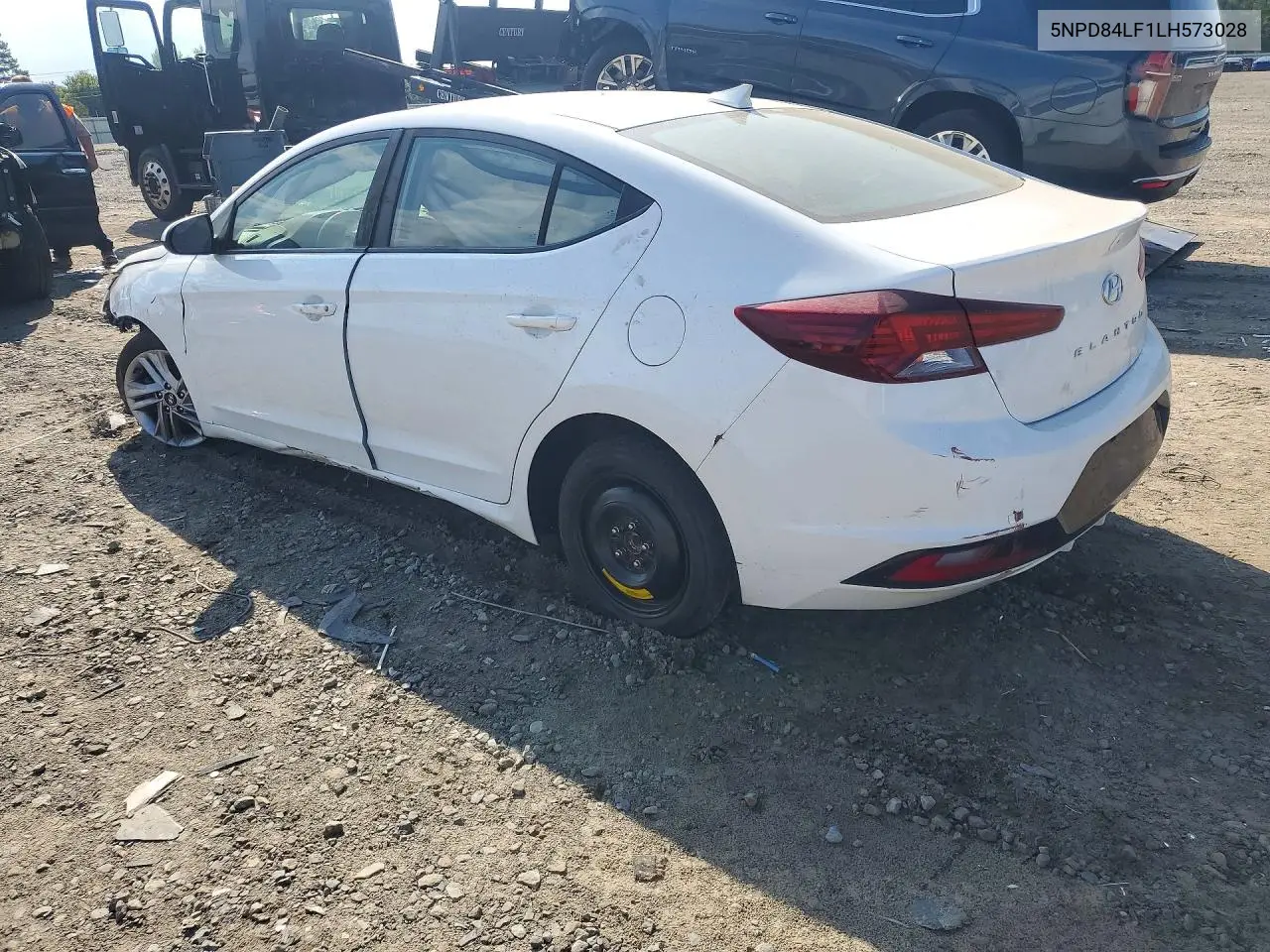 2020 HYUNDAI ELANTRA VIN 5NPD84LF1LH573028 — фото 2