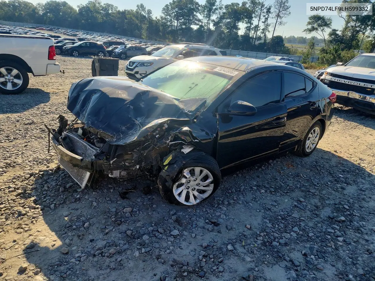 HYUNDAI ELANTRA 2020, VIN 5NPD74LF9LH599332