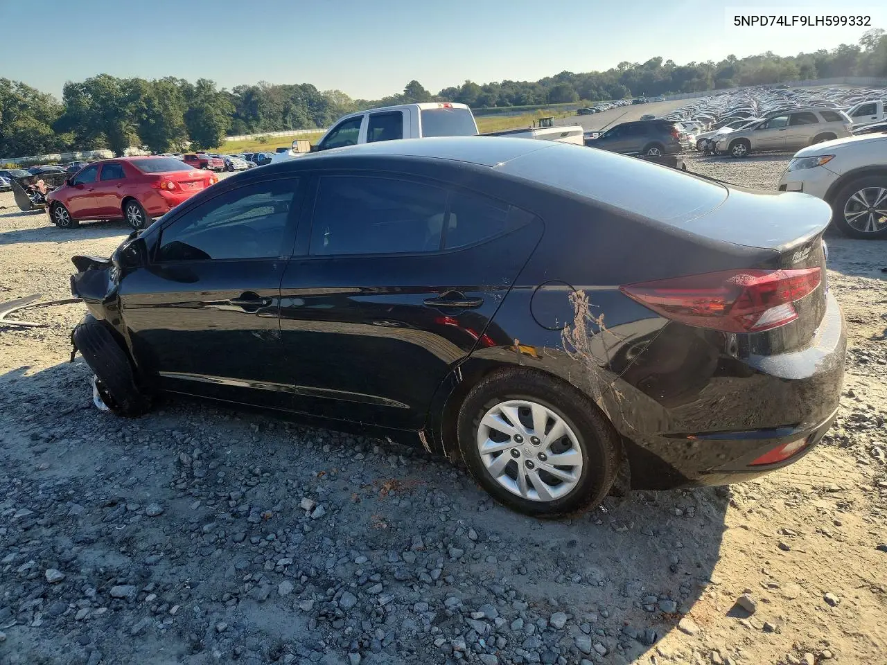 2020 HYUNDAI ELANTRA VIN 5NPD74LF9LH599332 — фото 2