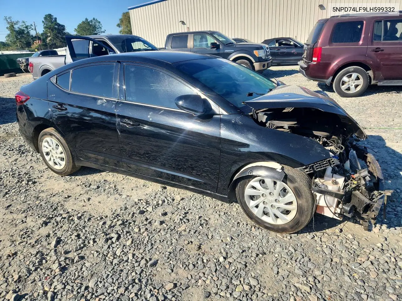 2020 HYUNDAI ELANTRA VIN 5NPD74LF9LH599332 — фото 4