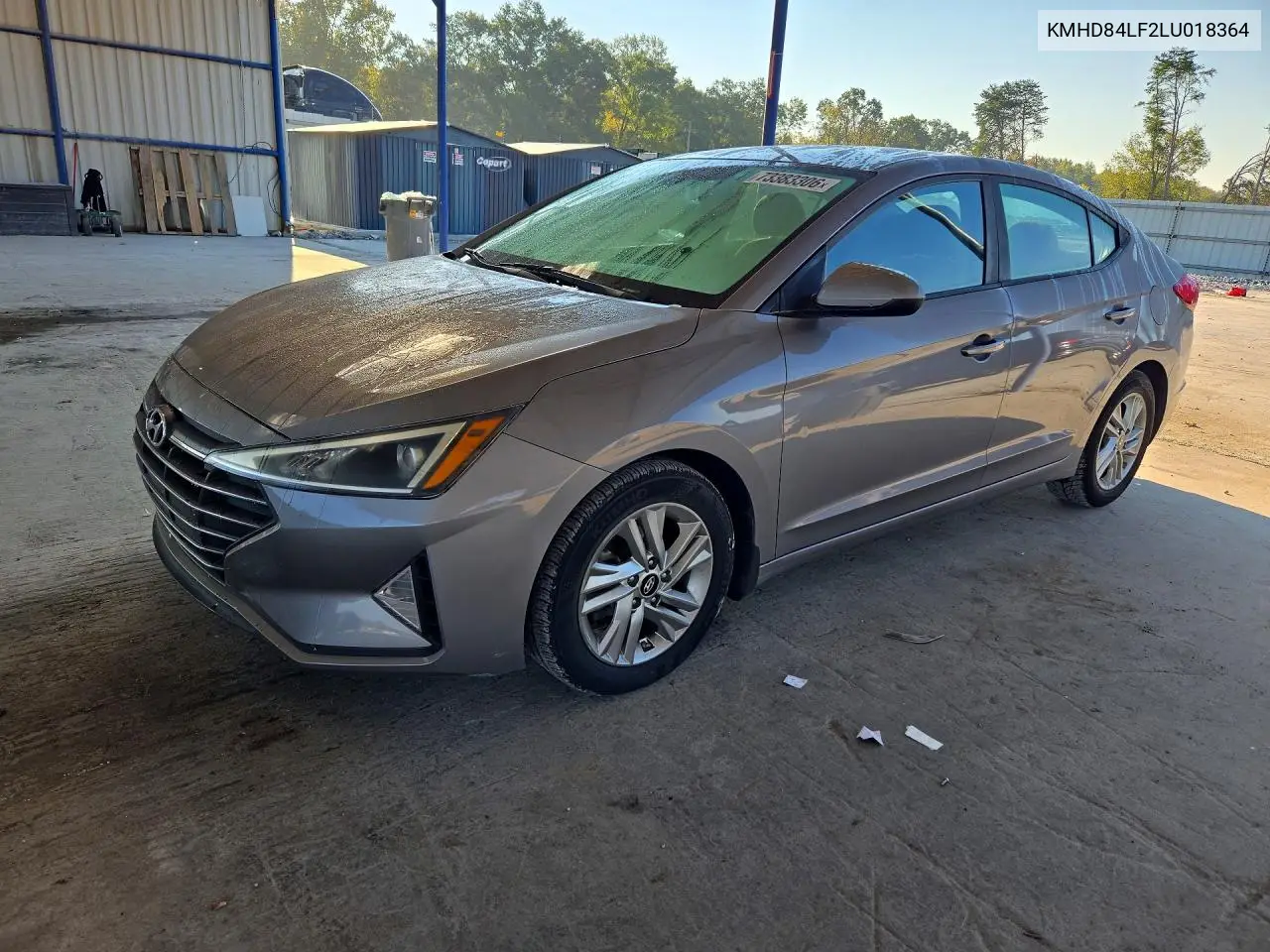 HYUNDAI ELANTRA 2020, VIN KMHD84LF2LU018364