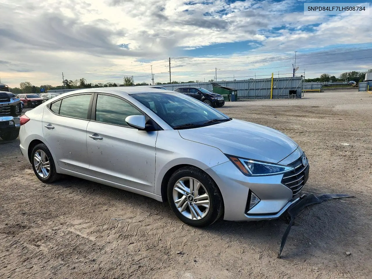 2020 HYUNDAI ELANTRA VIN 5NPD84LF7LH508734 — фото 4