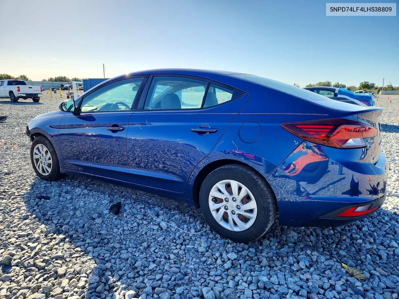 2020 HYUNDAI ELANTRA VIN 5NPD74LF4LH538809 — фото 2