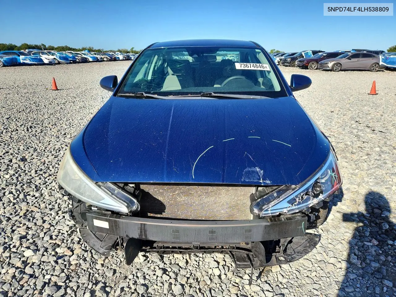 2020 HYUNDAI ELANTRA VIN 5NPD74LF4LH538809 — фото 5