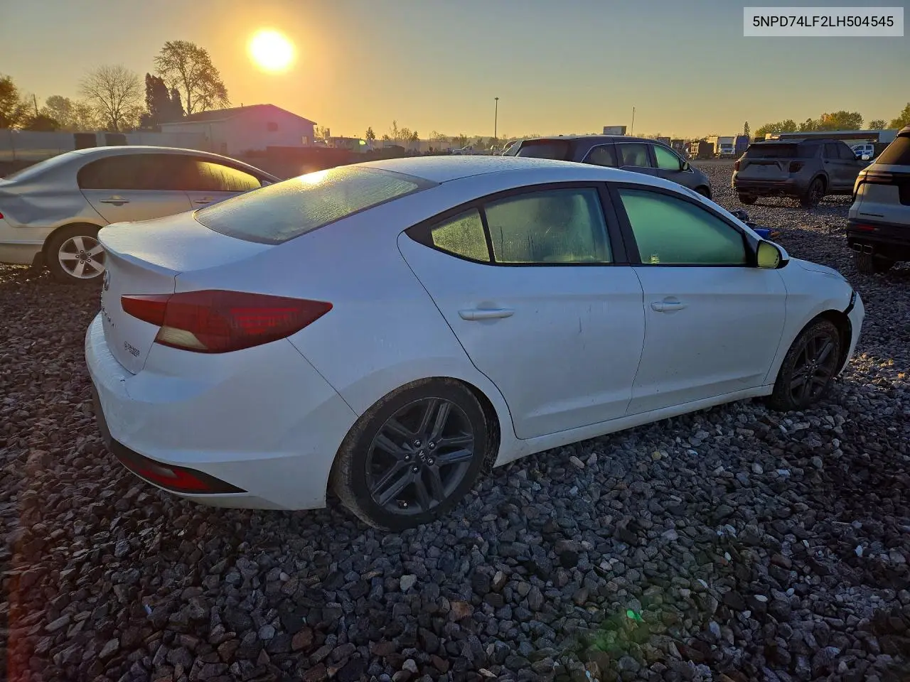 2020 HYUNDAI ELANTRA VIN 5NPD74LF2LH504545 — фото 3