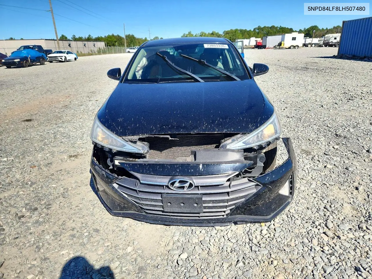 2020 HYUNDAI ELANTRA VIN 5NPD84LF8LH507480 — фото 5