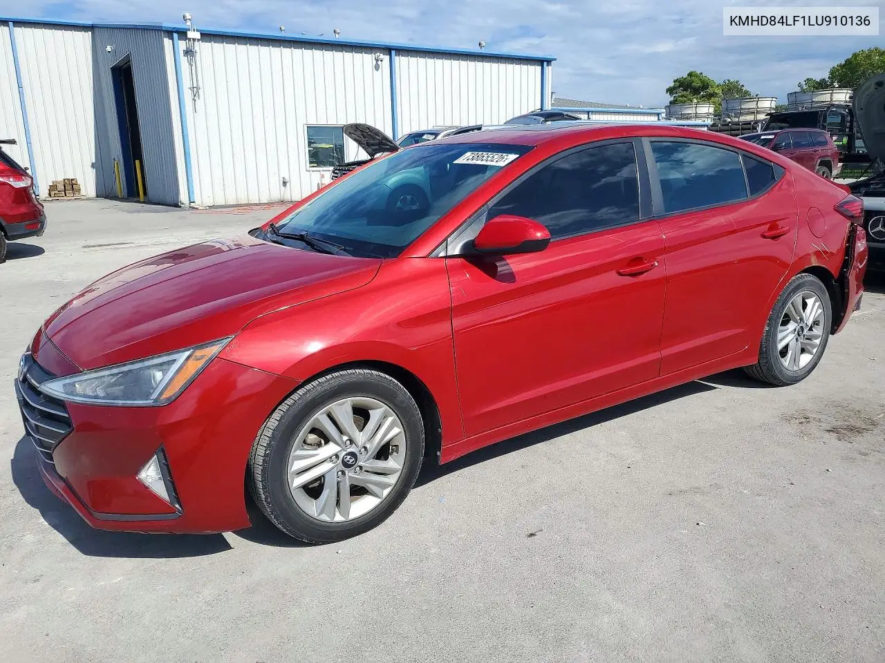HYUNDAI ELANTRA 2020, VIN KMHD84LF1LU910136