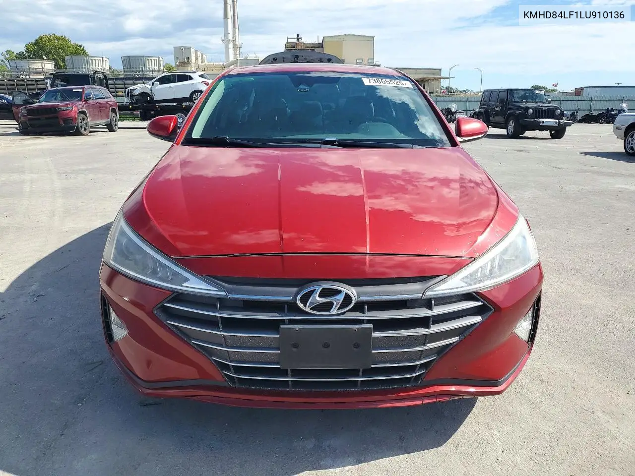 2020 HYUNDAI ELANTRA VIN KMHD84LF1LU910136 — фото 5
