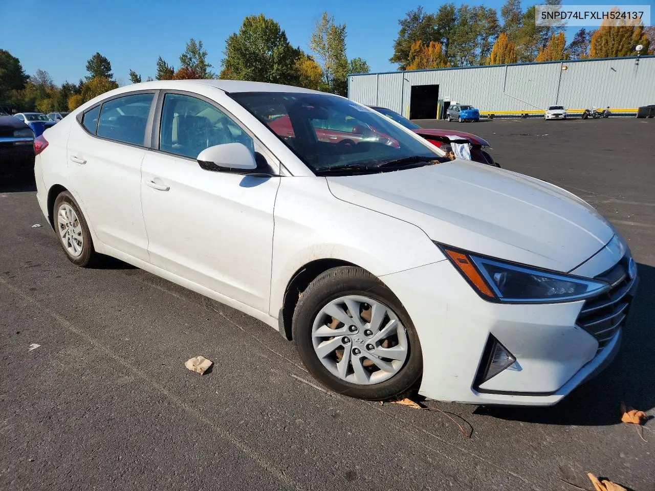 2020 HYUNDAI ELANTRA VIN 5NPD74LFXLH524137 — фото 4
