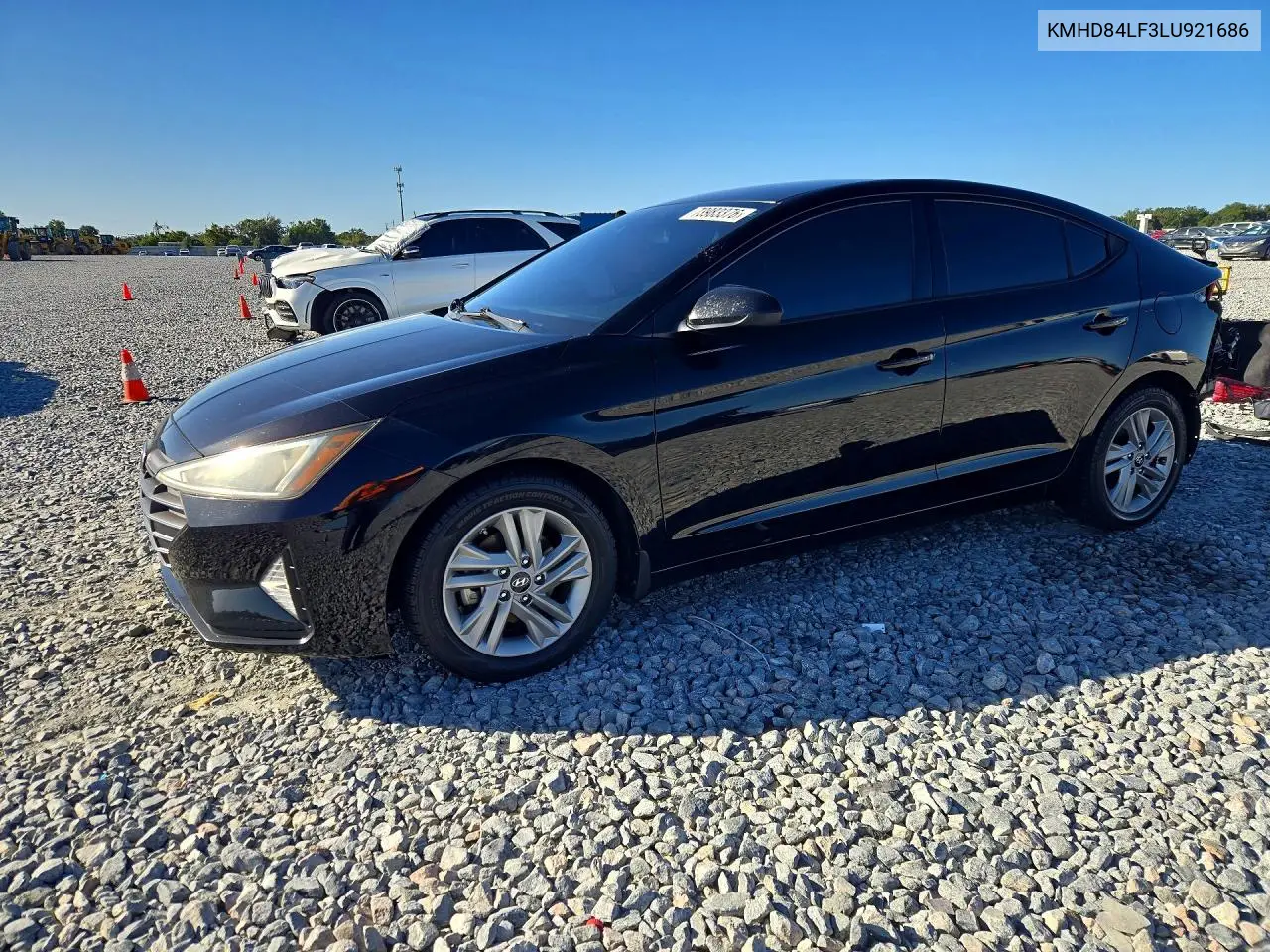 HYUNDAI ELANTRA 2020, VIN KMHD84LF3LU921686