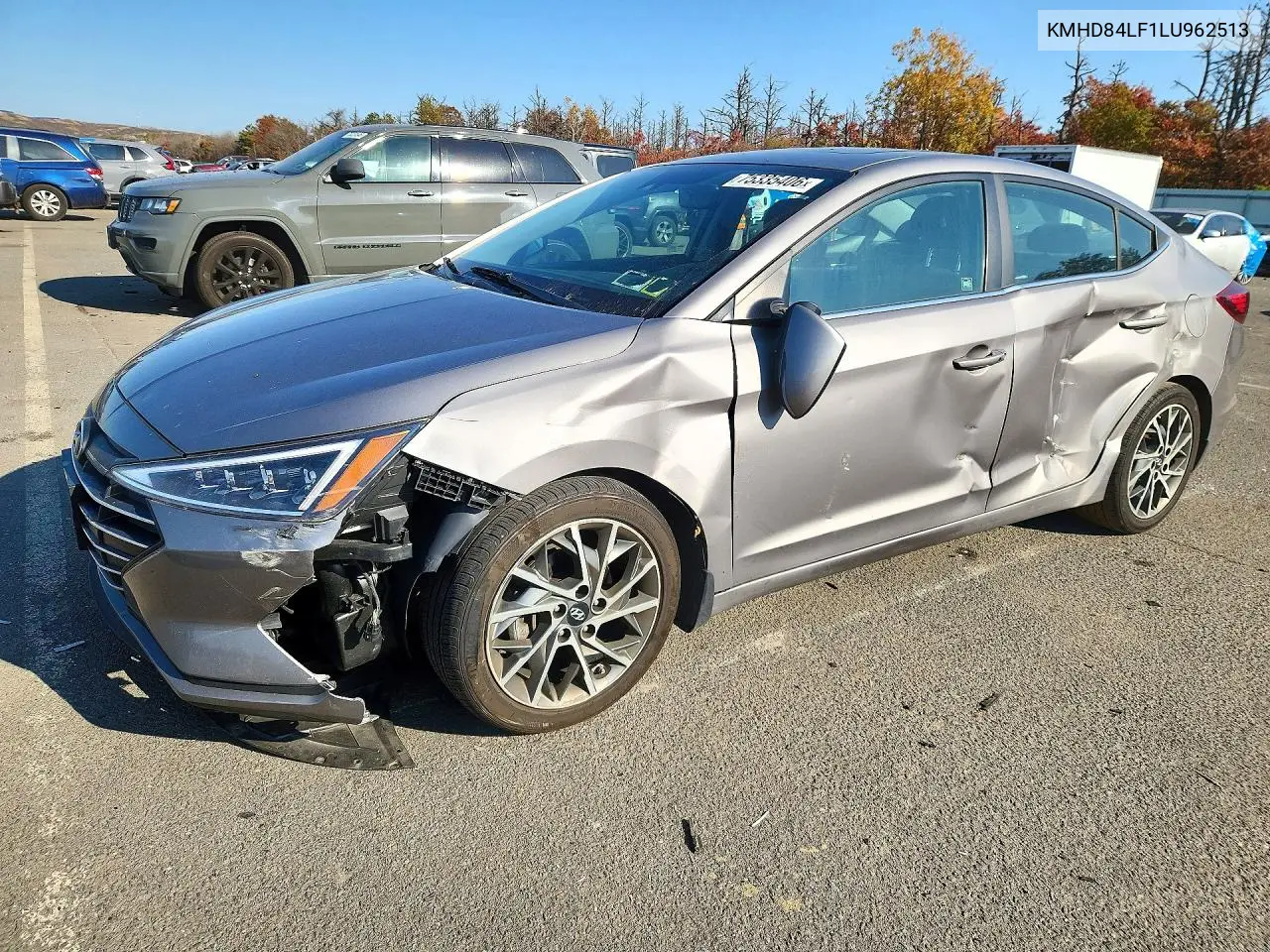 HYUNDAI ELANTRA 2020, VIN KMHD84LF1LU962513