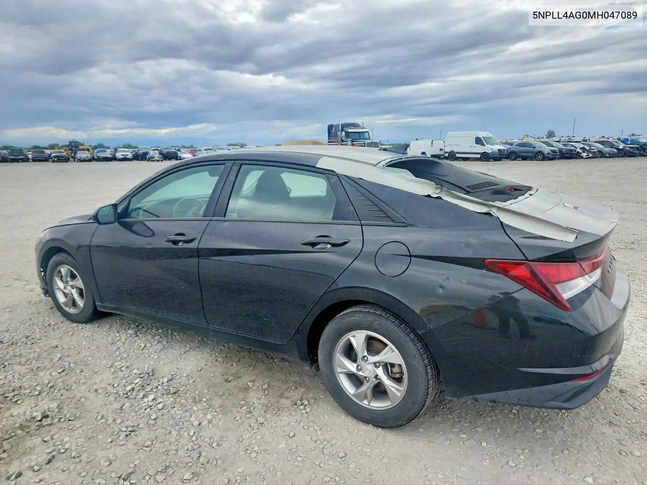 2021 HYUNDAI ELANTRA VIN 5NPLL4AG0MH047089 — фото 2