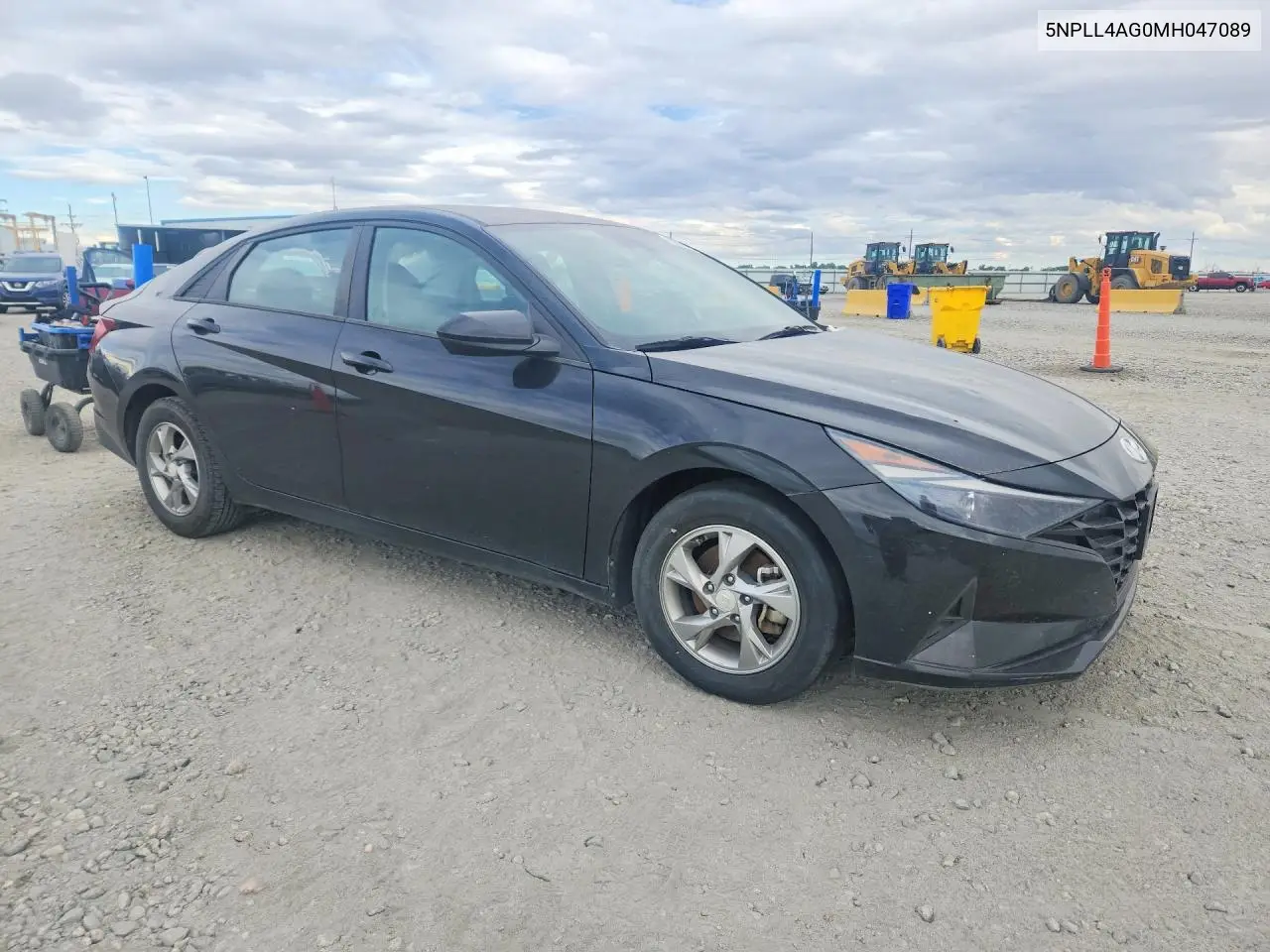 2021 HYUNDAI ELANTRA VIN 5NPLL4AG0MH047089 — фото 4