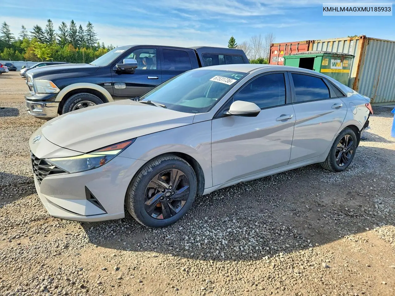 HYUNDAI ELANTRA 2021, VIN KMHLM4AGXMU185933