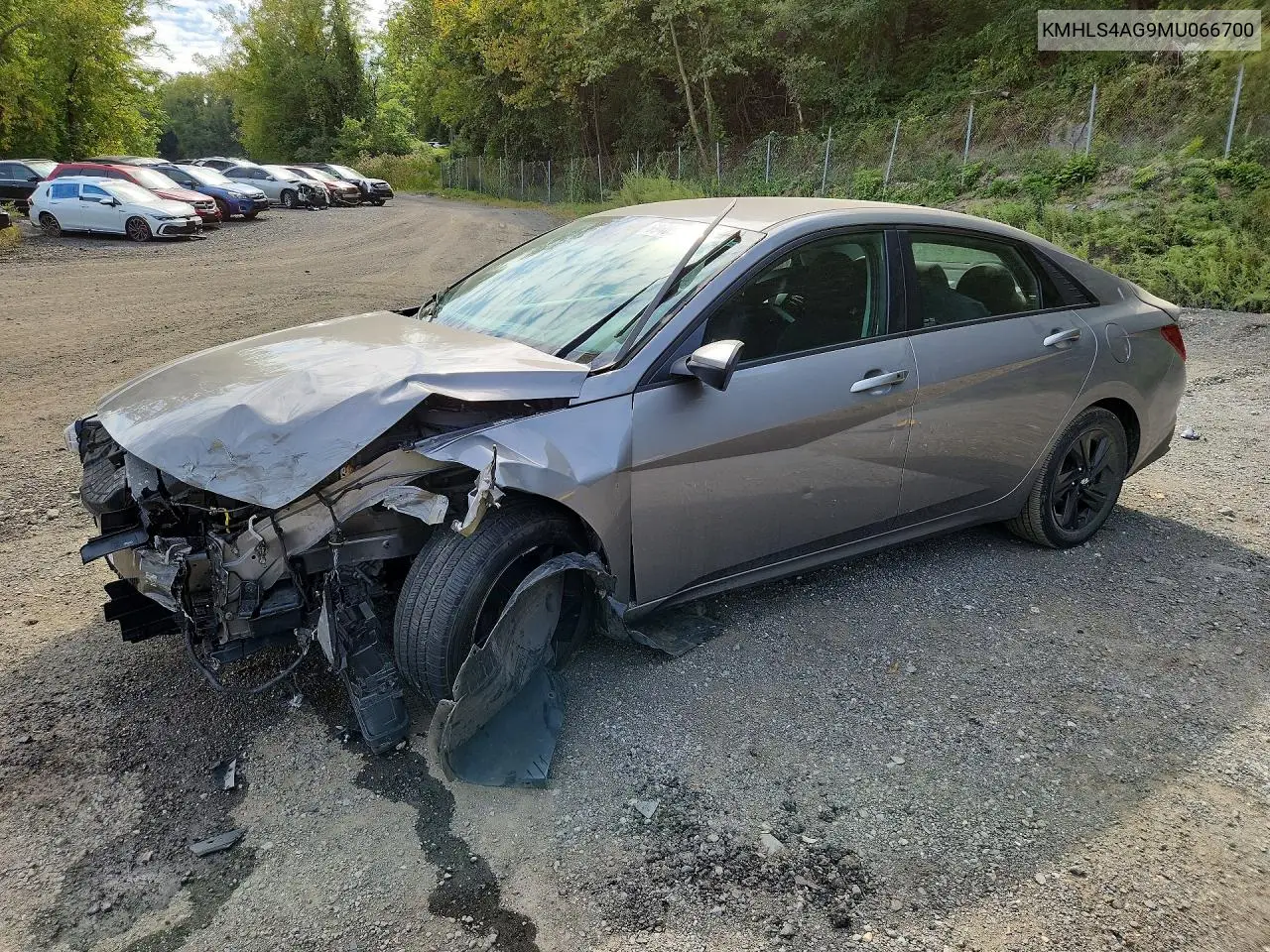 HYUNDAI ELANTRA 2021, VIN KMHLS4AG9MU066700