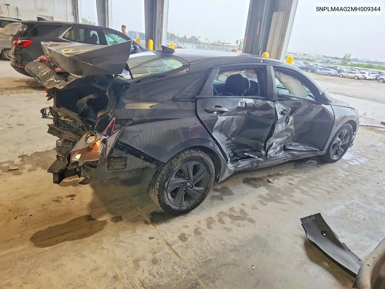 2021 HYUNDAI ELANTRA VIN 5NPLM4AG2MH009344 — фото 3