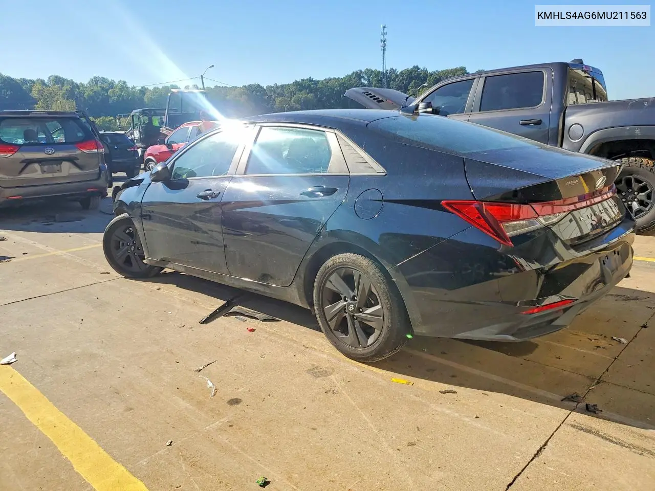 2021 HYUNDAI ELANTRA VIN KMHLS4AG6MU211563 — фото 2