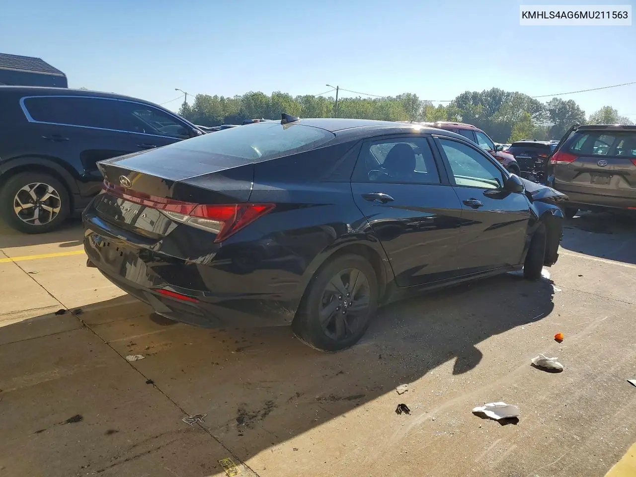 2021 HYUNDAI ELANTRA VIN KMHLS4AG6MU211563 — фото 3