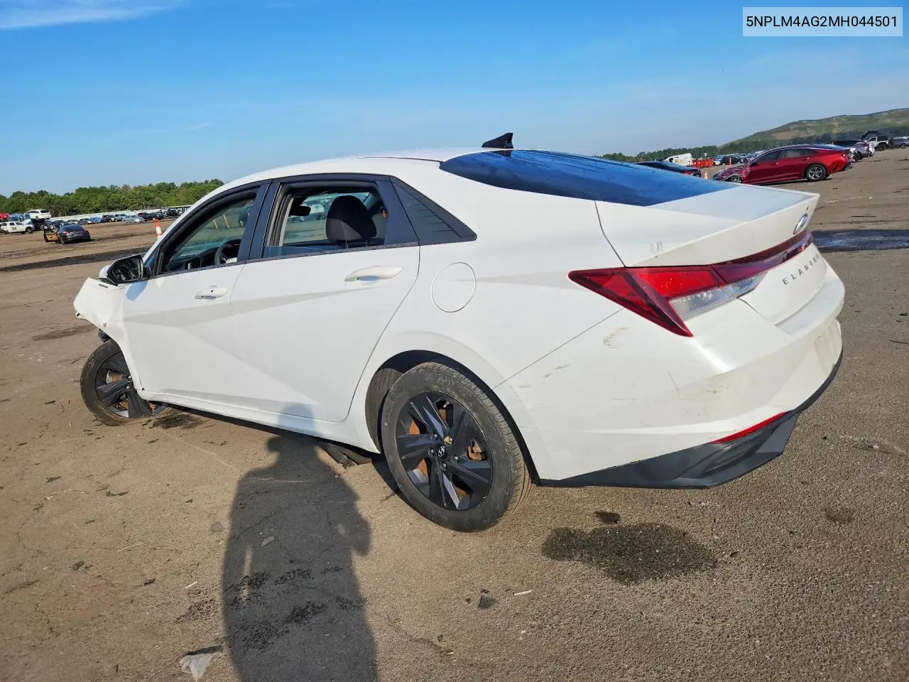 2021 HYUNDAI ELANTRA VIN 5NPLM4AG2MH044501 — фото 2