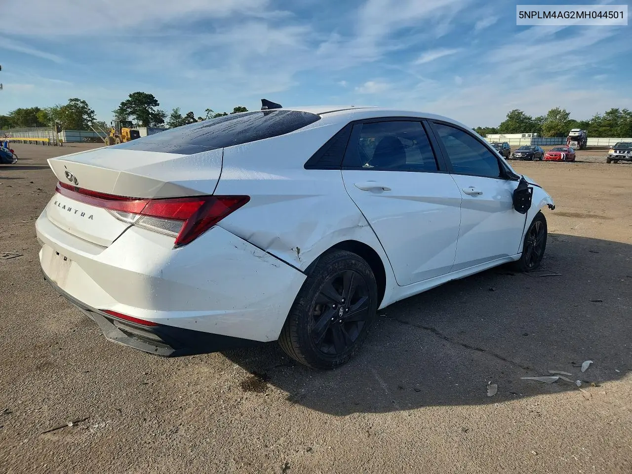 2021 HYUNDAI ELANTRA VIN 5NPLM4AG2MH044501 — фото 3