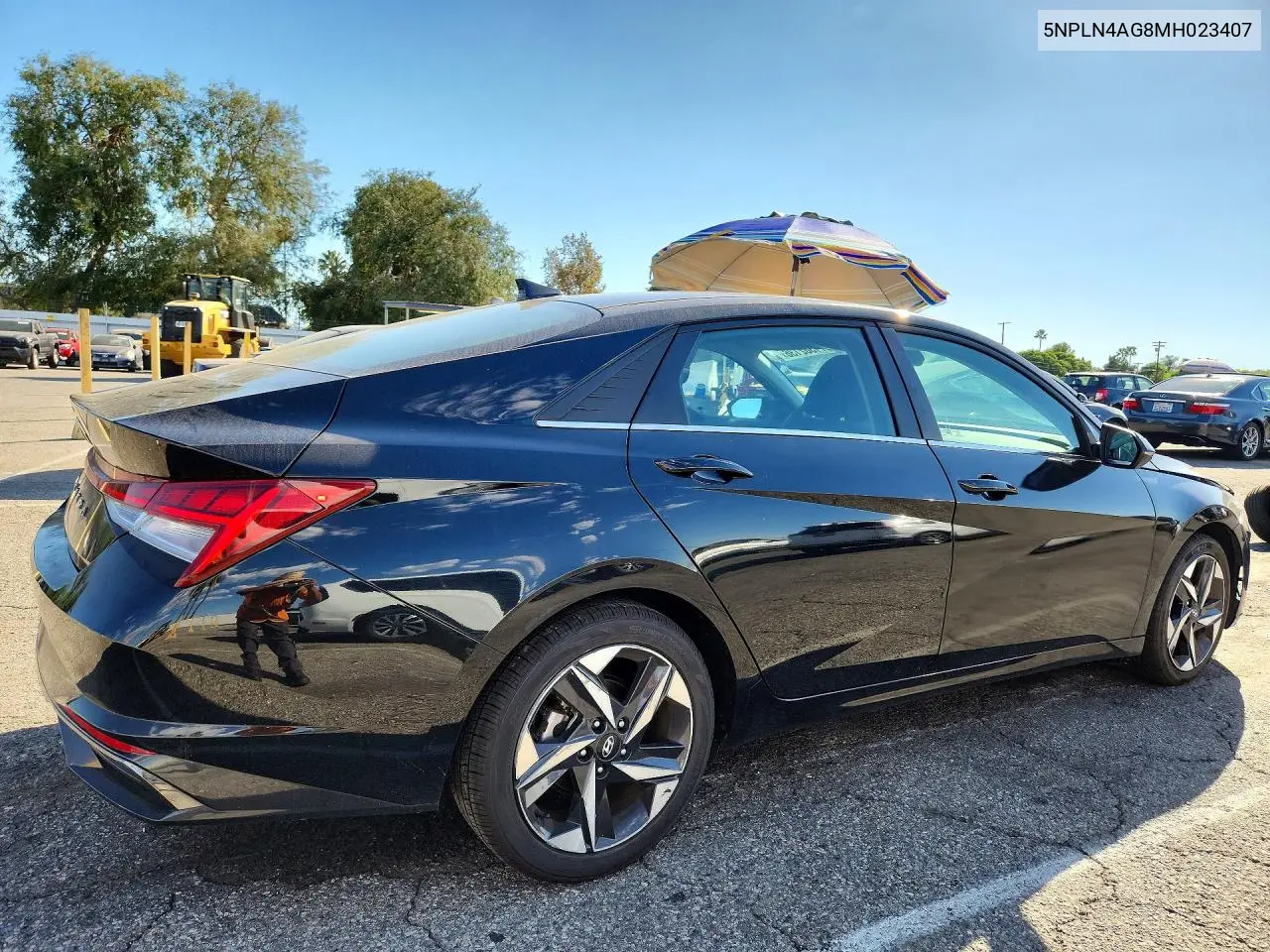 2021 HYUNDAI ELANTRA VIN 5NPLN4AG8MH023407 — фото 3