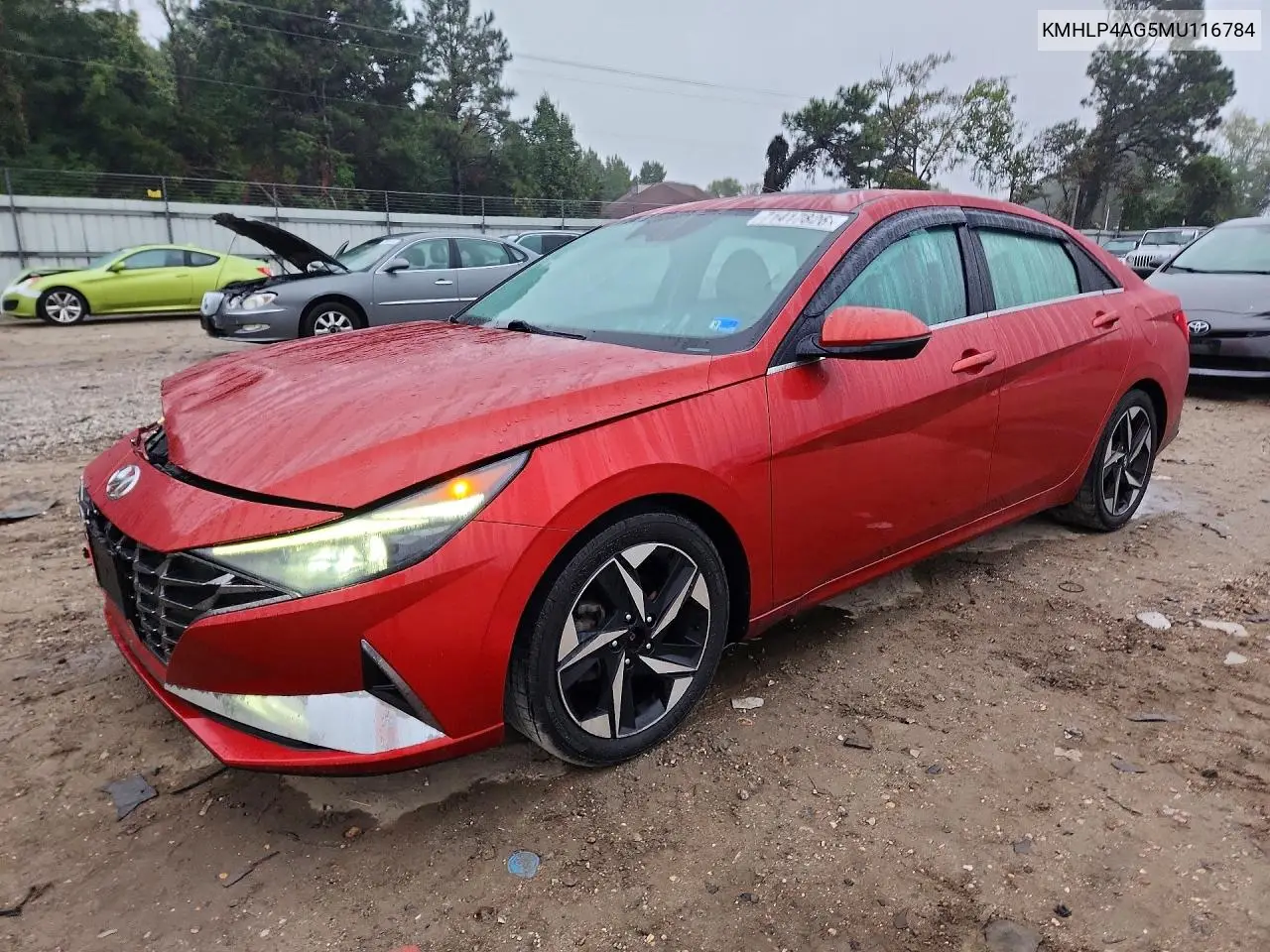 HYUNDAI ELANTRA 2021, VIN KMHLP4AG5MU116784