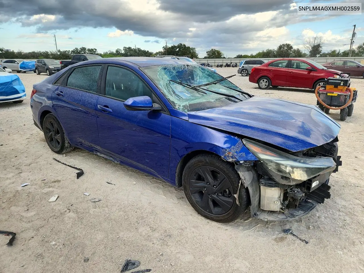 2021 HYUNDAI ELANTRA VIN 5NPLM4AGXMH002559 — фото 4