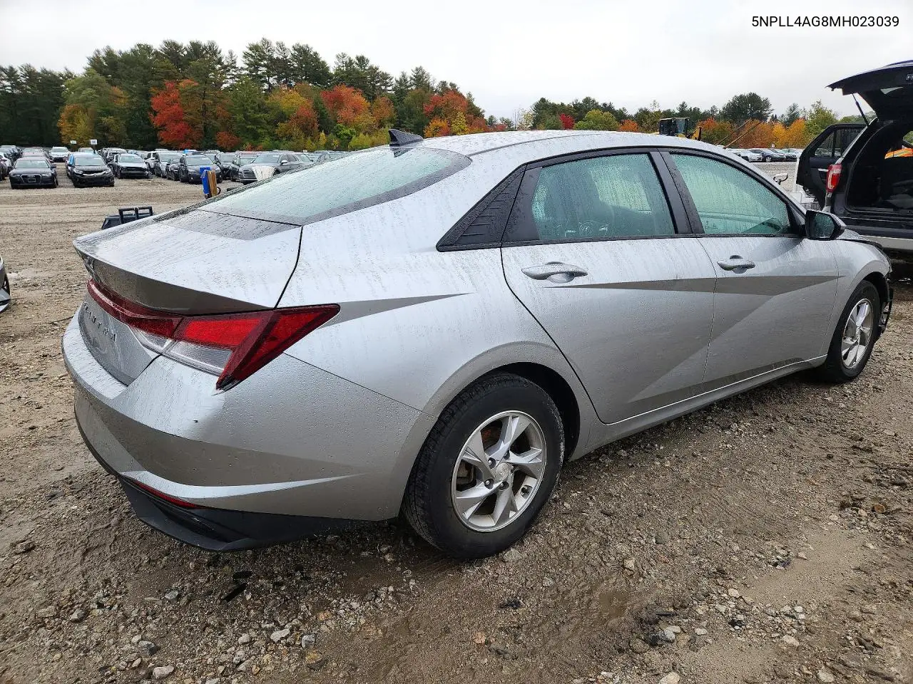 2021 HYUNDAI ELANTRA VIN 5NPLL4AG8MH023039 — фото 3