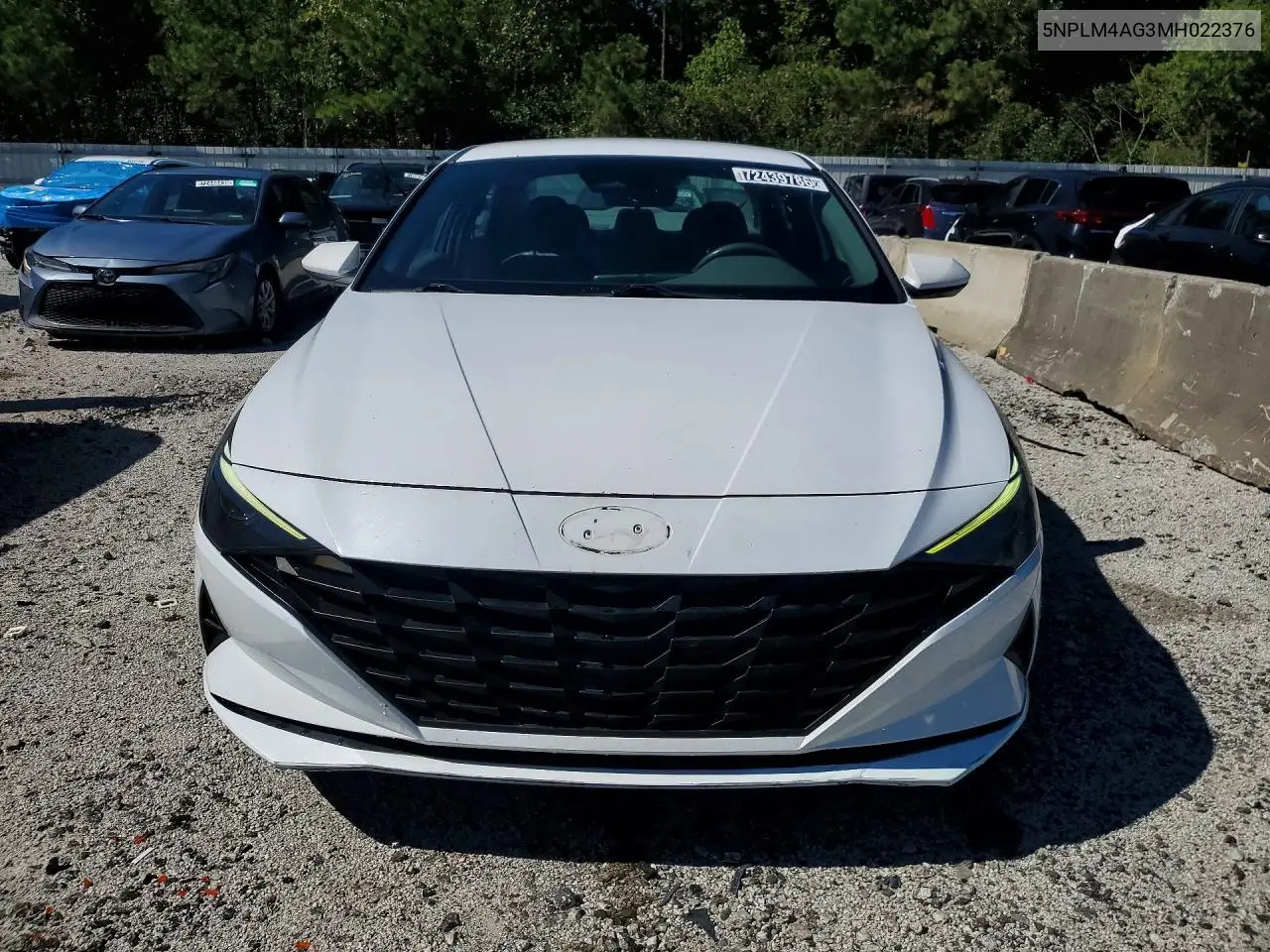 2021 HYUNDAI ELANTRA VIN 5NPLM4AG3MH022376 — фото 5