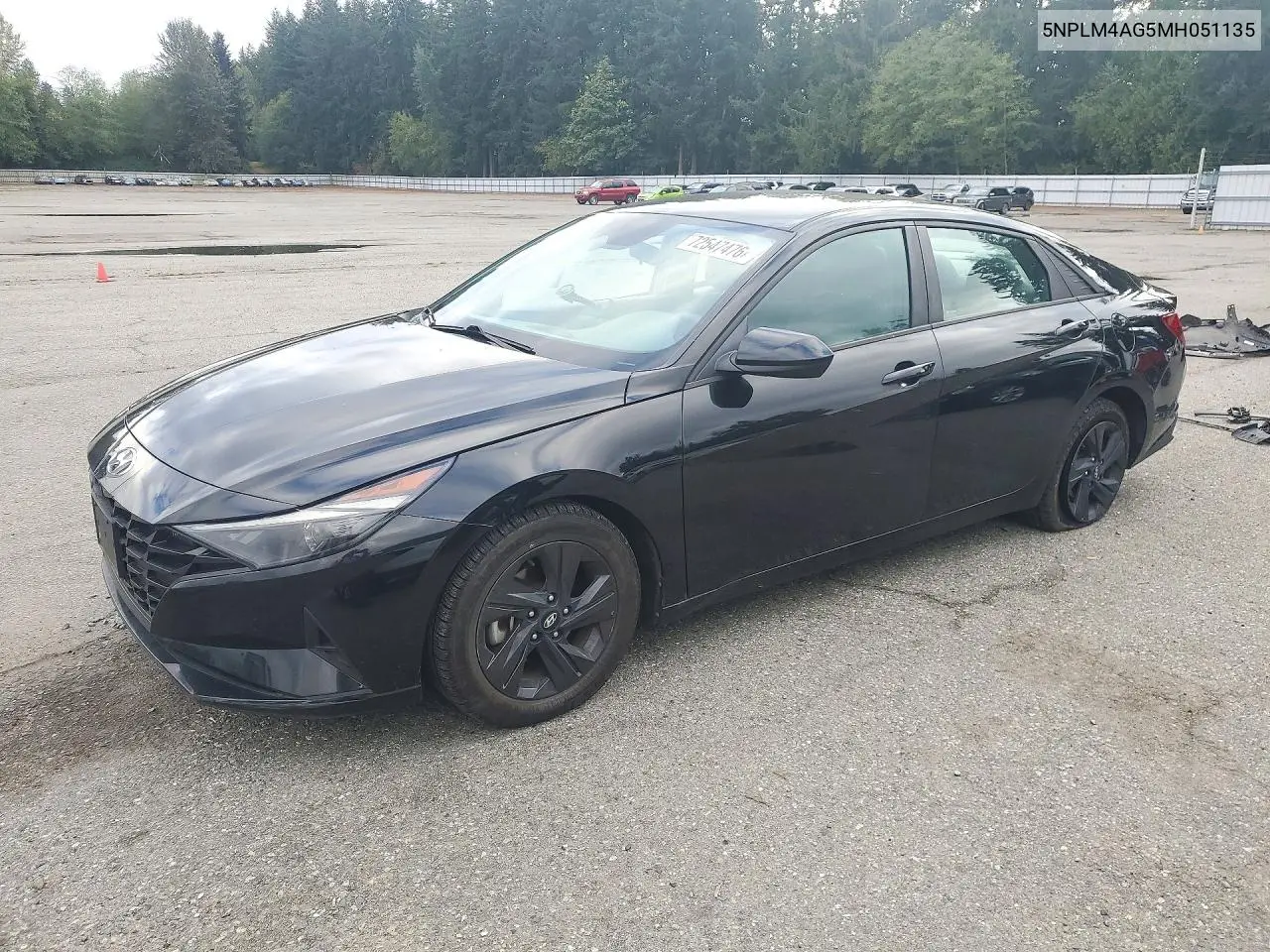 HYUNDAI ELANTRA 2021, VIN 5NPLM4AG5MH051135