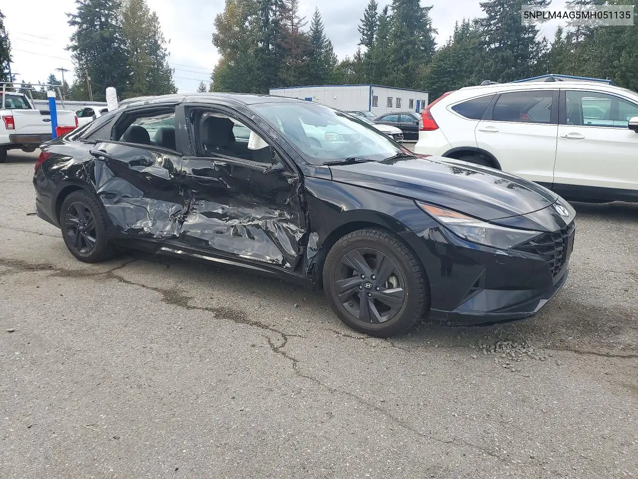 2021 HYUNDAI ELANTRA VIN 5NPLM4AG5MH051135 — фото 4