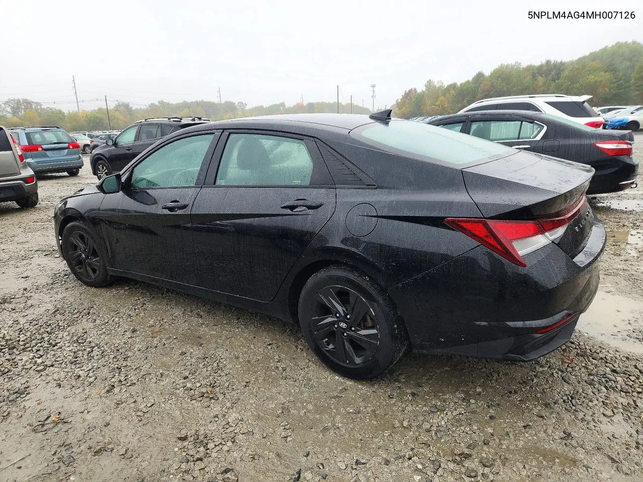 2021 HYUNDAI ELANTRA VIN 5NPLM4AG4MH007126 — фото 2