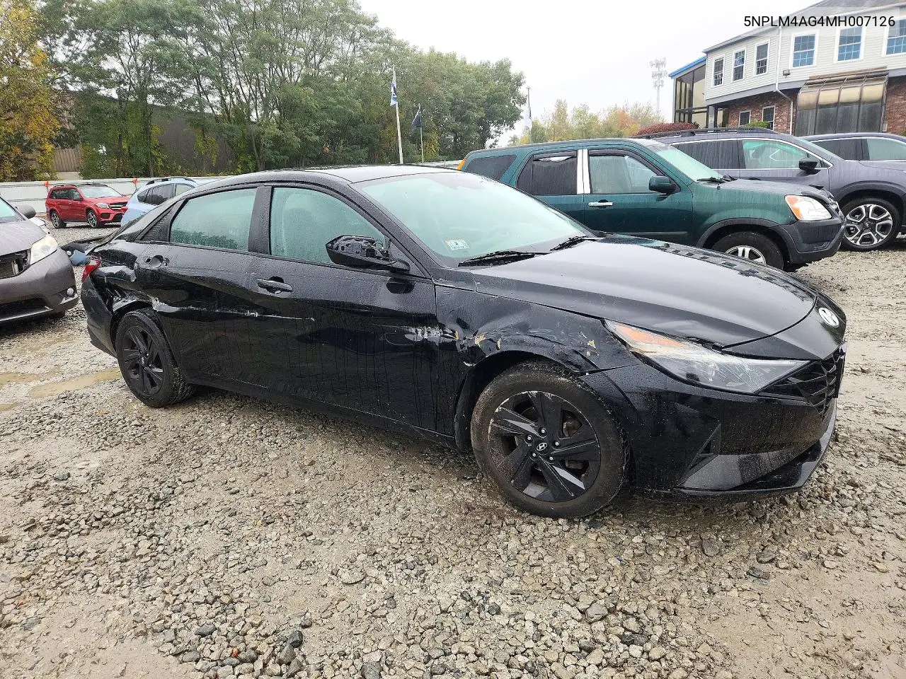 2021 HYUNDAI ELANTRA VIN 5NPLM4AG4MH007126 — фото 4