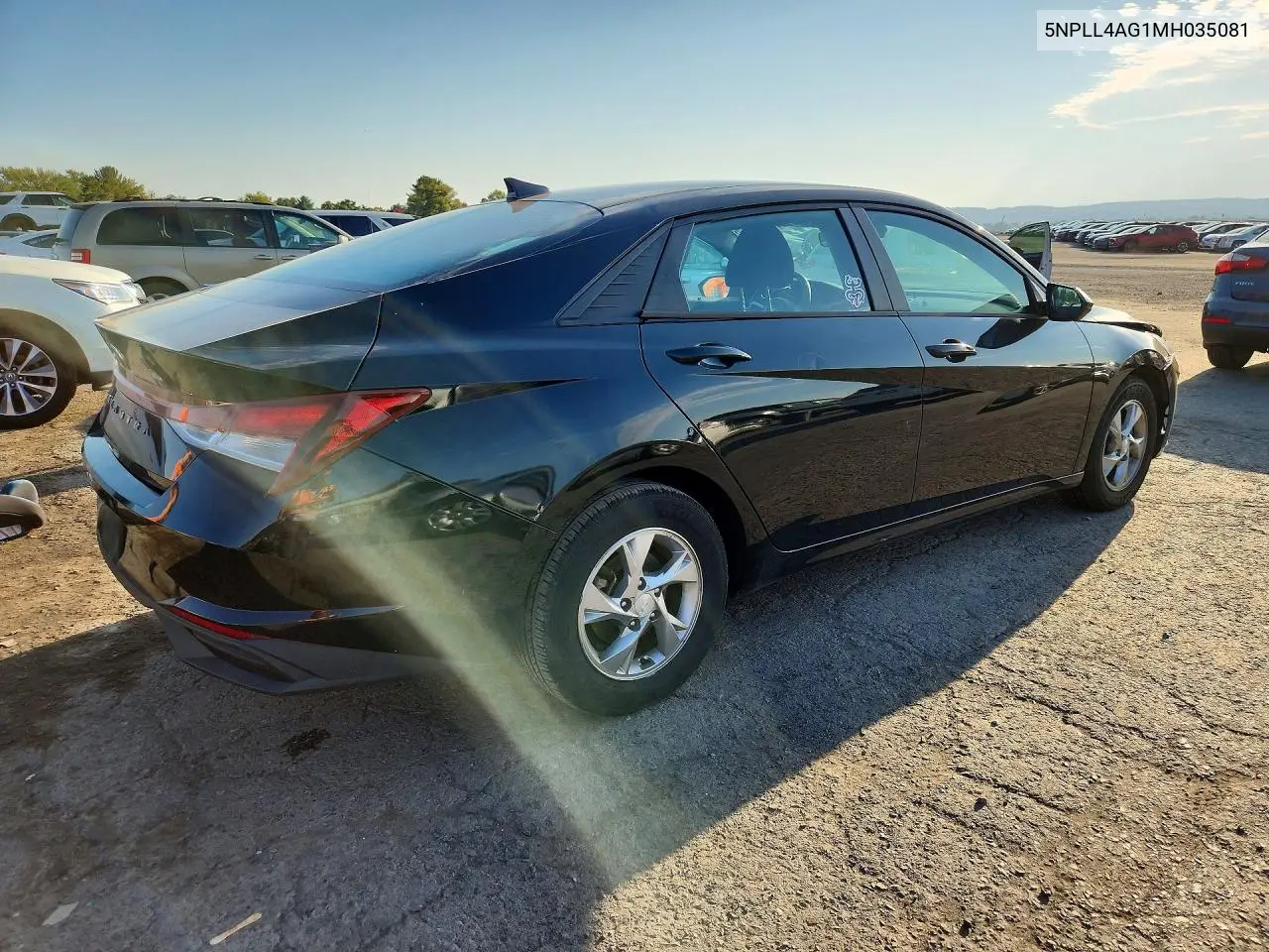 2021 HYUNDAI ELANTRA VIN 5NPLL4AG1MH035081 — фото 3