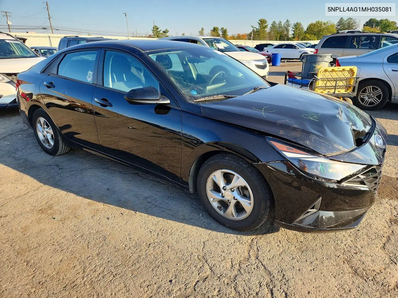 2021 HYUNDAI ELANTRA VIN 5NPLL4AG1MH035081 — фото 4