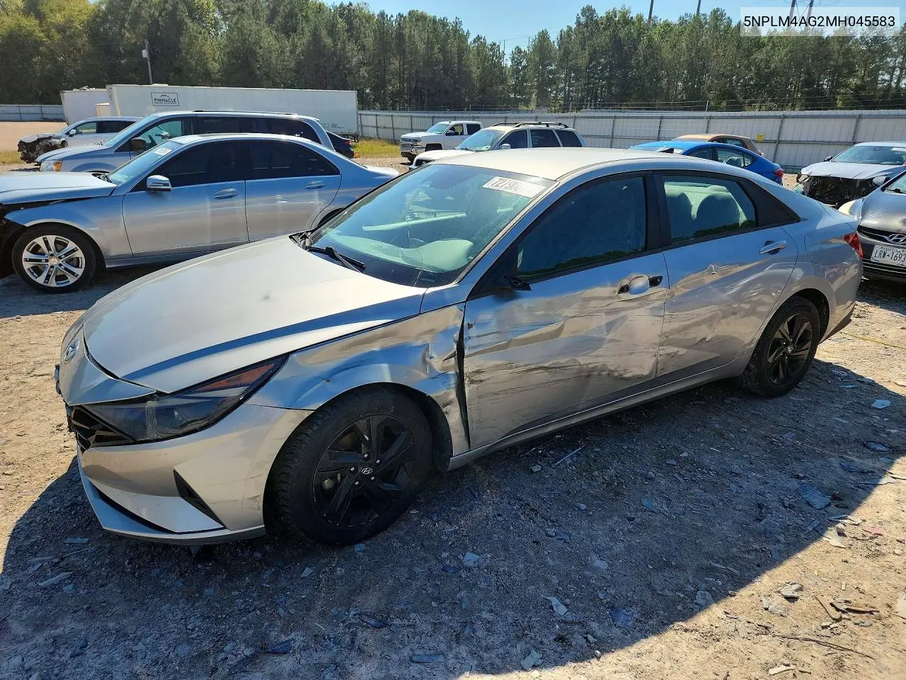 HYUNDAI ELANTRA 2021, VIN 5NPLM4AG2MH045583