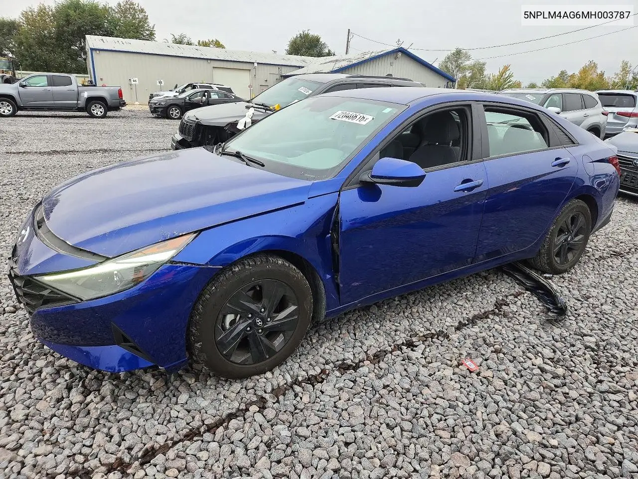 HYUNDAI ELANTRA 2021, VIN 5NPLM4AG6MH003787