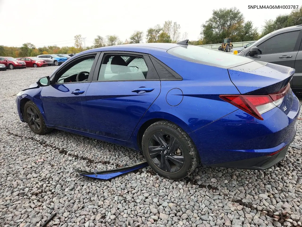 2021 HYUNDAI ELANTRA VIN 5NPLM4AG6MH003787 — фото 2