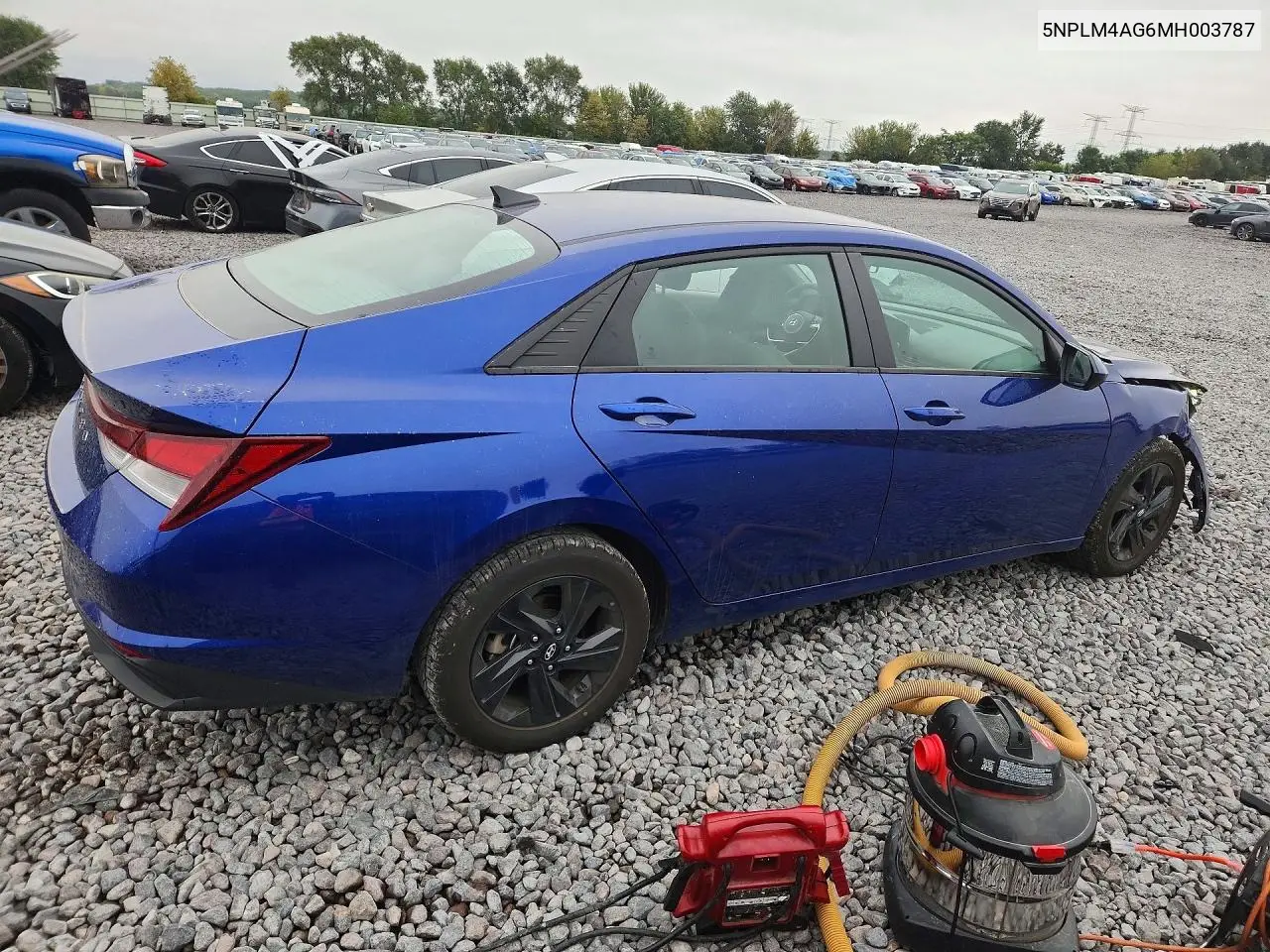 2021 HYUNDAI ELANTRA VIN 5NPLM4AG6MH003787 — фото 3